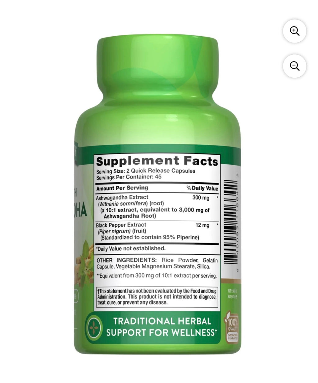 Nature's Truth Ashwagandha 3000mg 90 Cápsulas