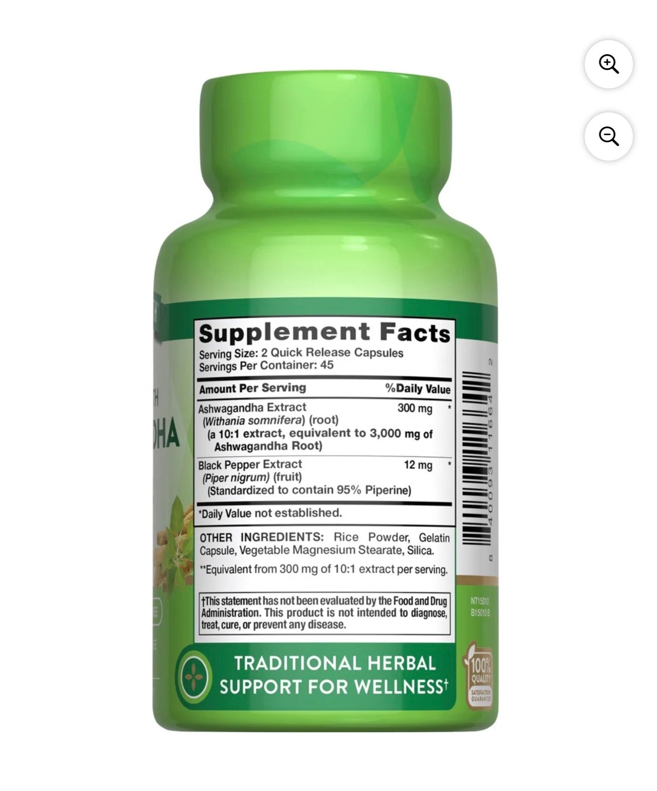 Nature's Truth Ashwagandha 3000mg 90 Cápsulas