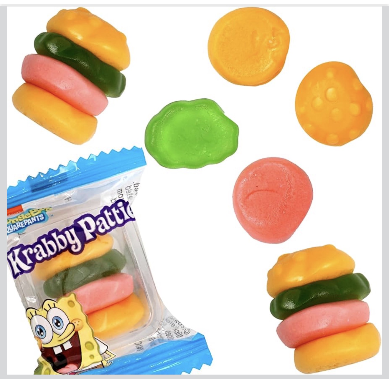 Bolsa de Gomitas con Sabor Original Krabby Patties