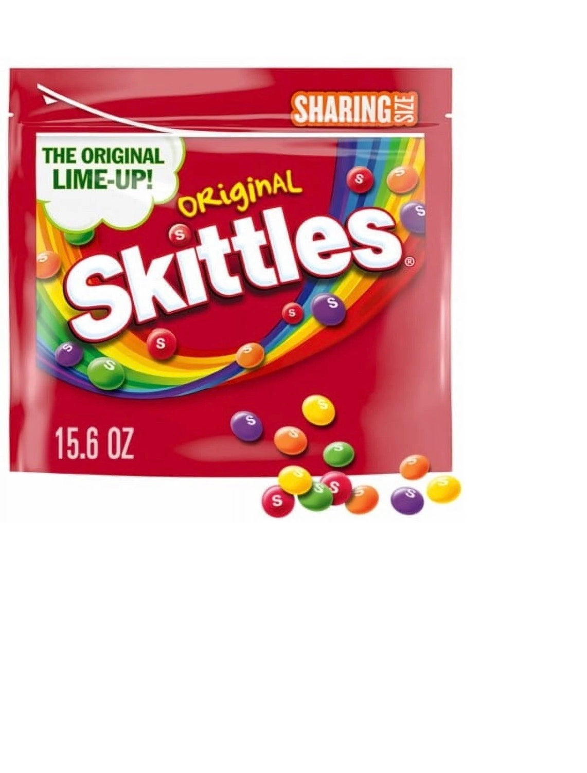 Skittles Originales Caramelos Frutales para Compartir Tamaño Afrutado Surtido, Bolsa de Tamaño para Compartir