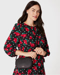 Kate Spade Glimmer Black Oval Crossbody Bag