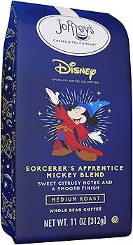 Joffrey's Disney Sorcerer's Apprentice Mickey Blend, café de grano entero arábica, tostado medio artesanal, rico y suave
