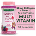 Nature's Bounty Soluciones Ptimas Gomitas Multivitamínicas para Mujeres, Suplemento, Sabor a Bayas y Frambuesa, 80 Unidades