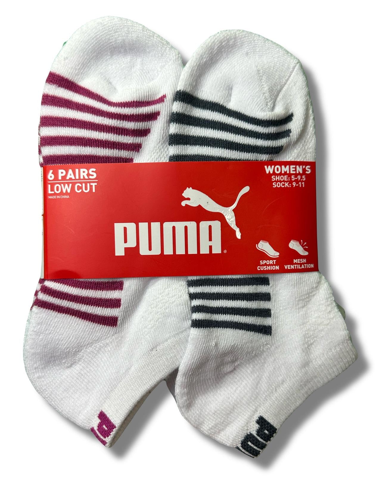 PUMA Pack de 6 Calcetines para Mujer